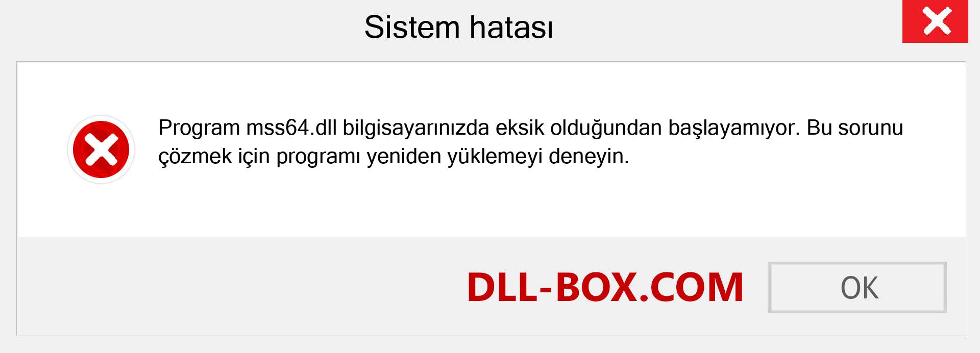 mss64.dll dosyası eksik mi? Windows 7, 8, 10 için İndirin - Windows'ta mss64 dll Eksik Hatasını Düzeltin, fotoğraflar, resimler